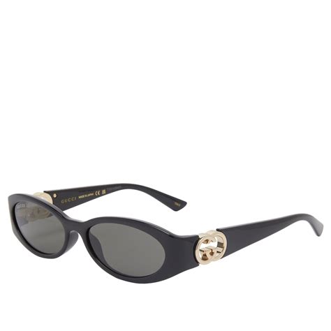 Gucci Hailey Sunglasses in Black & Grey .